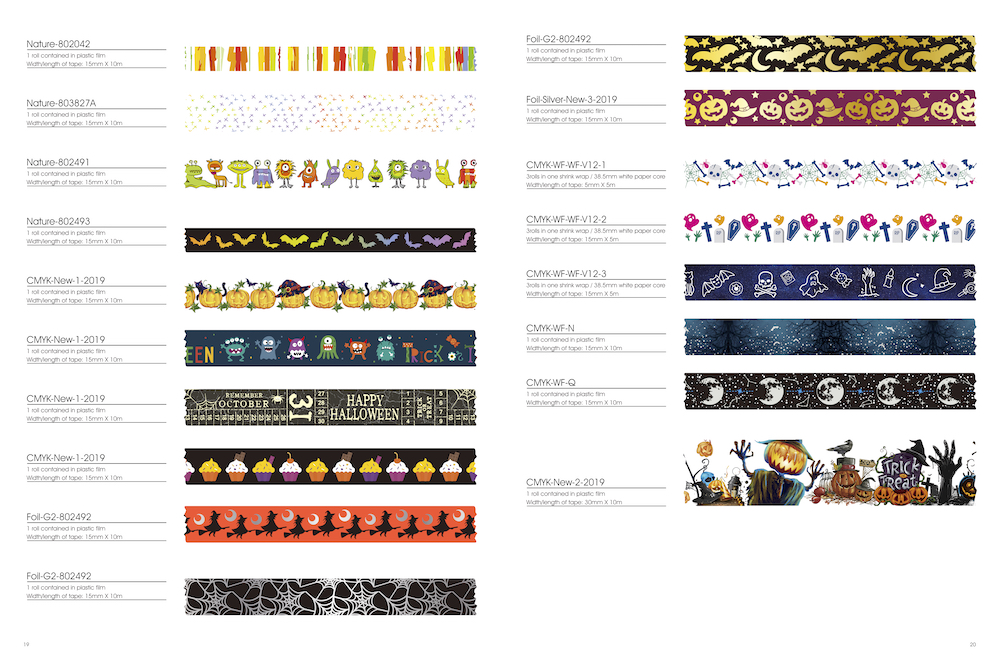 Halloween washi tape design